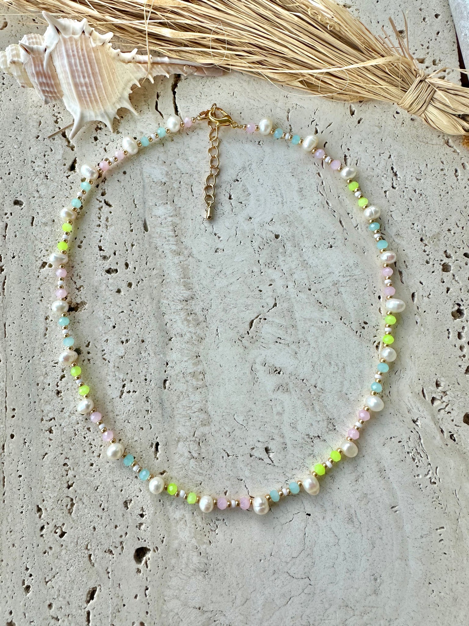 Party Pearl Crystal Necklace