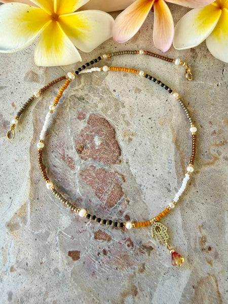 Seed Bead Beach Necklace
