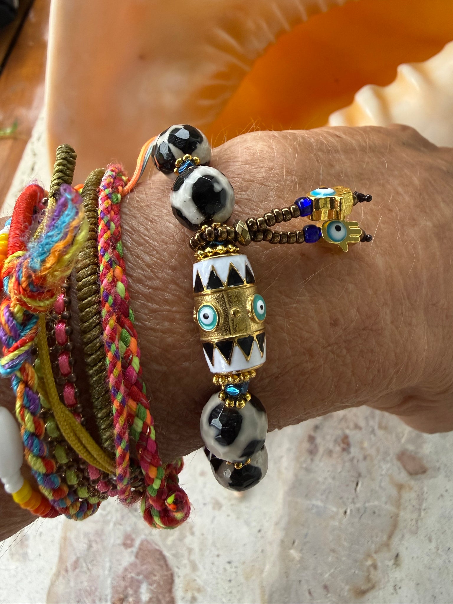 Evil Eye Tribal Bracelet