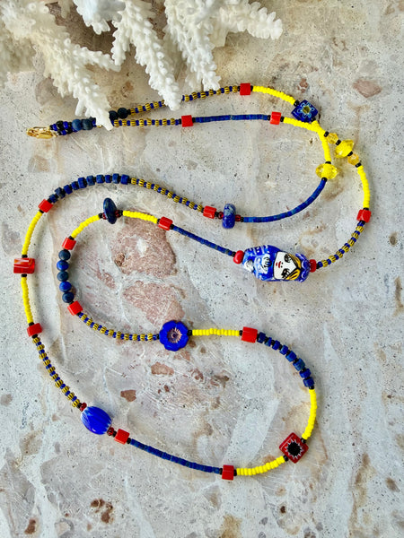 Seed Bead Doll Necklace