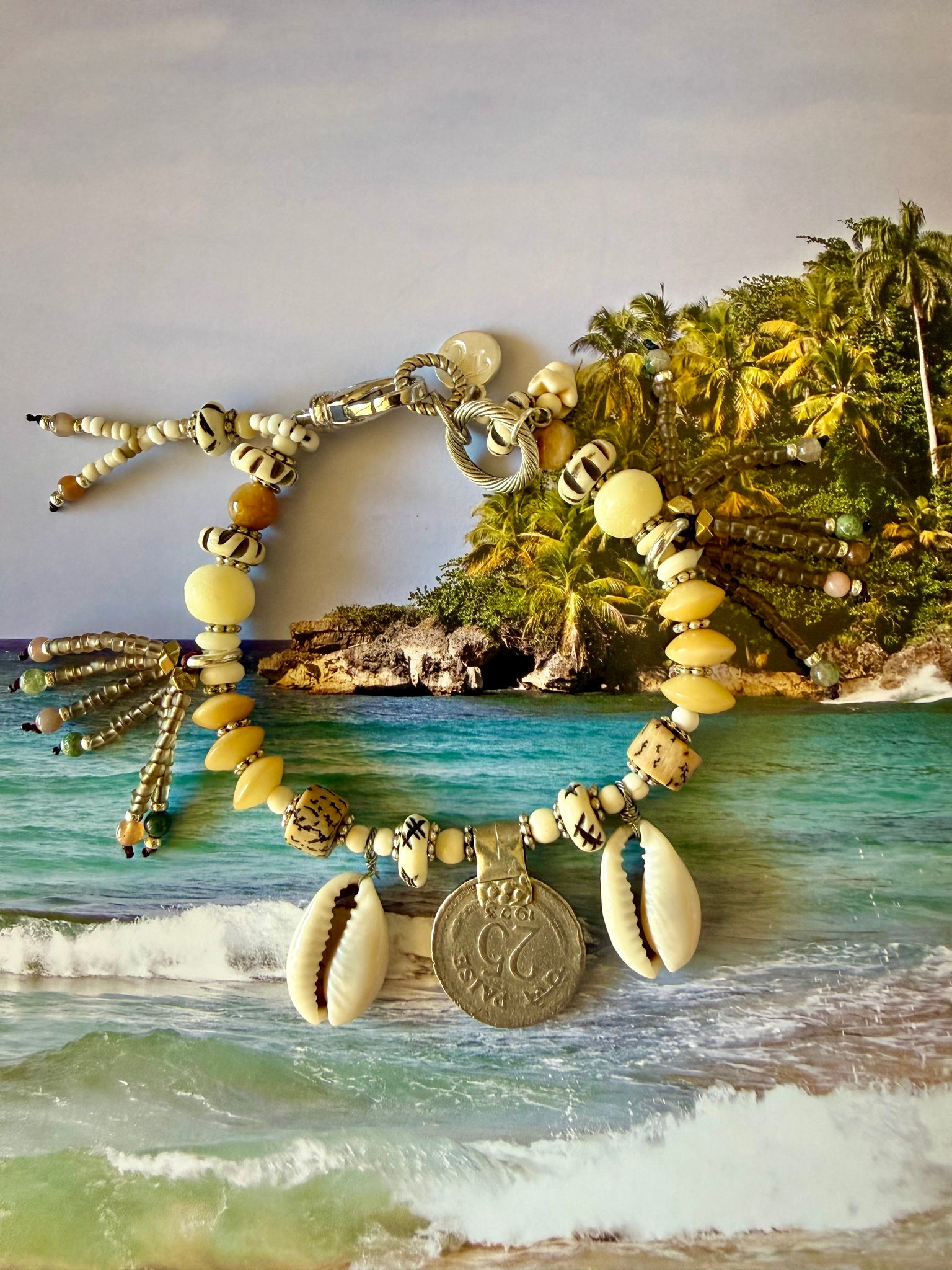 Cowrie Shell Charm Bracelet