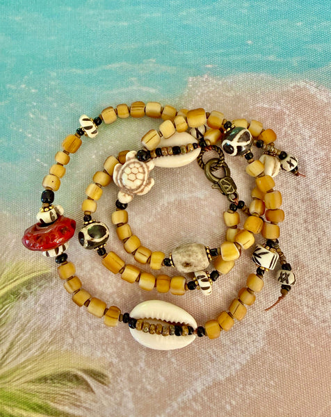 Bali Nomad Ocean Shell Wrap Bracelet