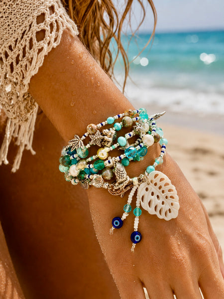 Tropical Reef Charm Wrap Bracelet