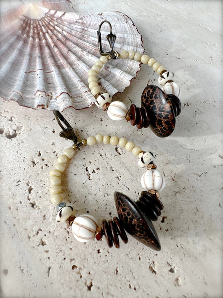 Beaded Tribal Beach Earrings
