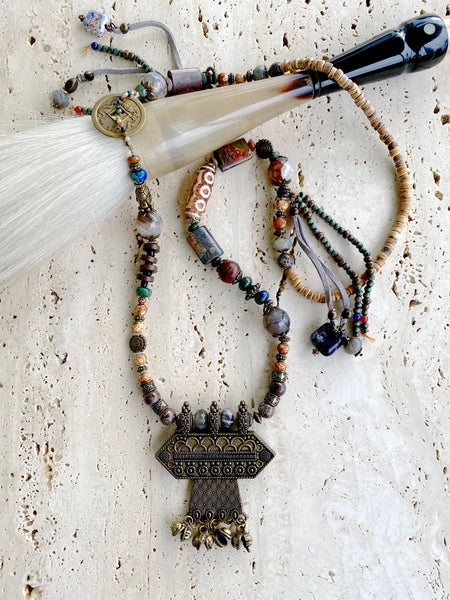 Vintage Indian Stone Necklace