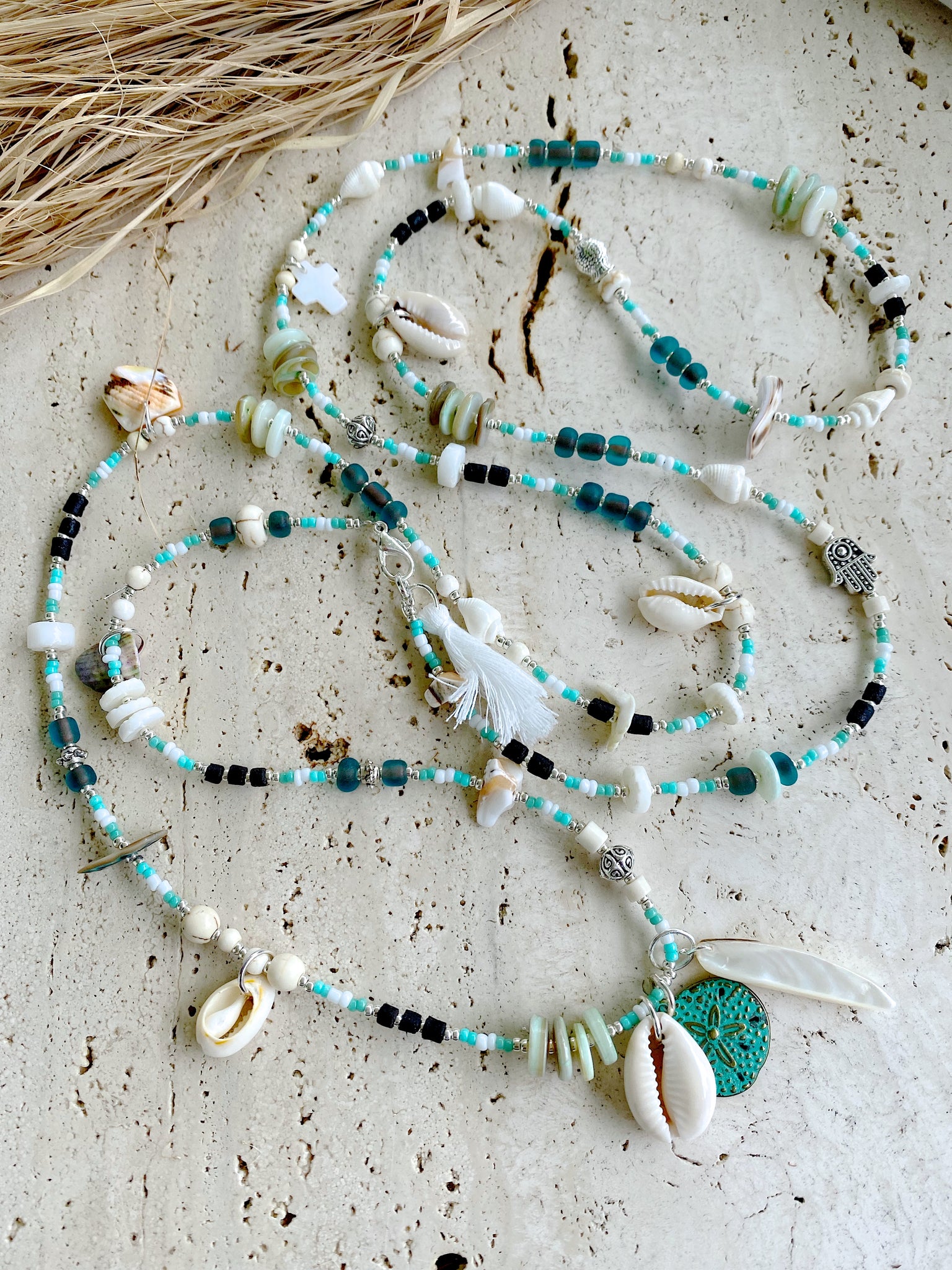  Seed Bead Shell Necklace